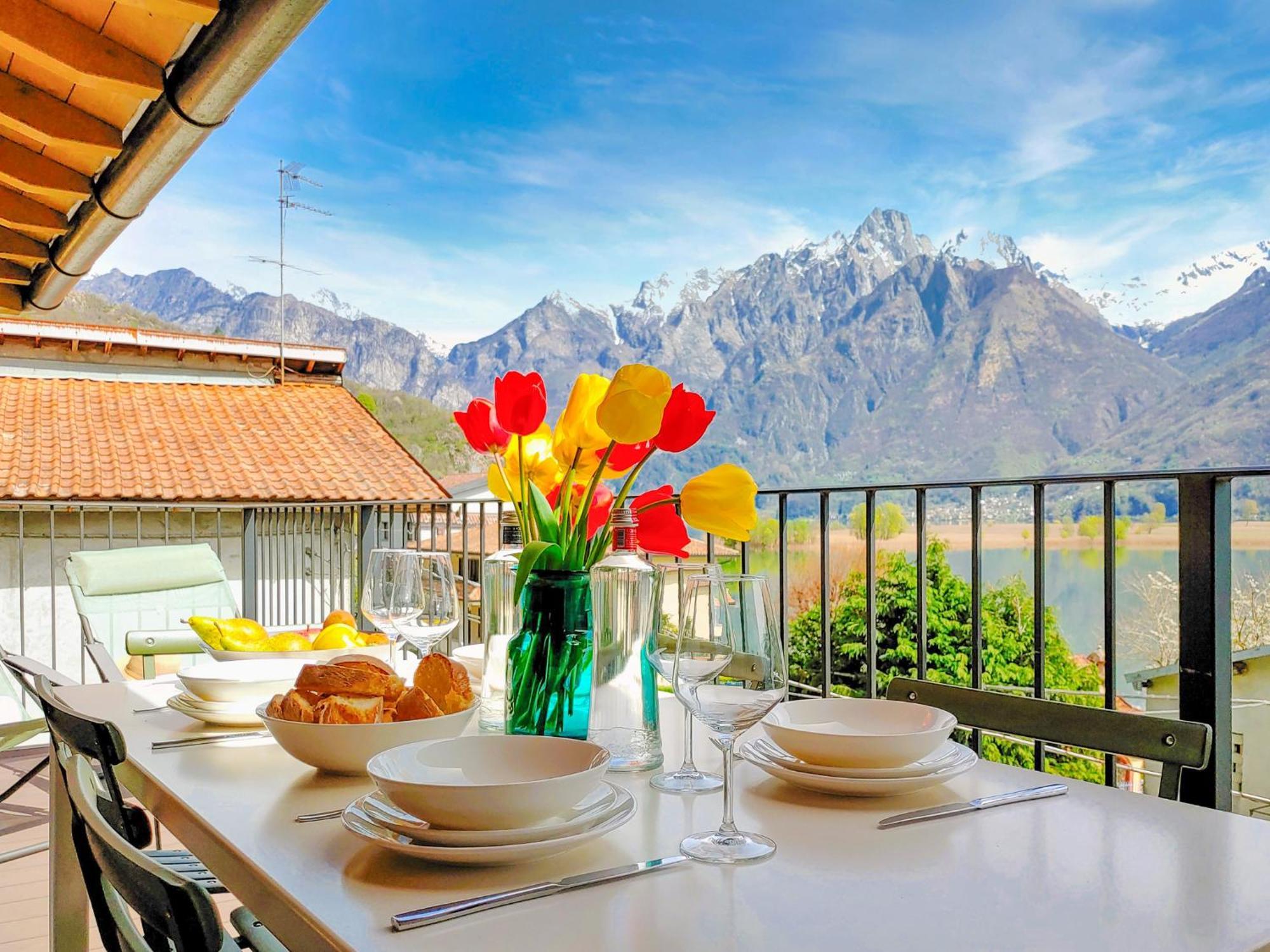 Dascio Dolce Ferienwohnung Panorama Balkon Am See Exteriör bild