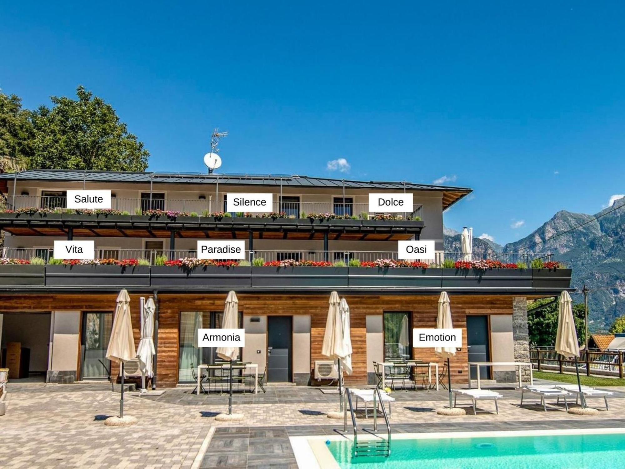 Dascio Dolce Ferienwohnung Panorama Balkon Am See Exteriör bild